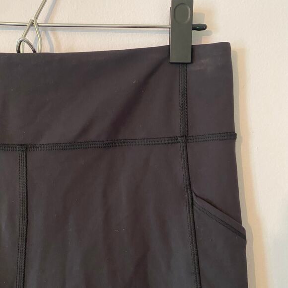 Lululemon Black Invigorate High-Rise Biker Shorts 10" Athletic Women's size 10 - Picture 4 of 12